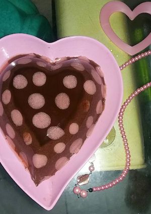 Foto resep Puding polkadot love😍#bikin bareng