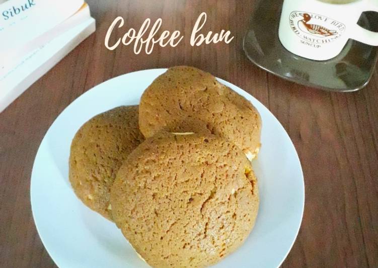 Resep 237.Coffee bun (Mexican bun) eggless yang Bikin Ngiler
