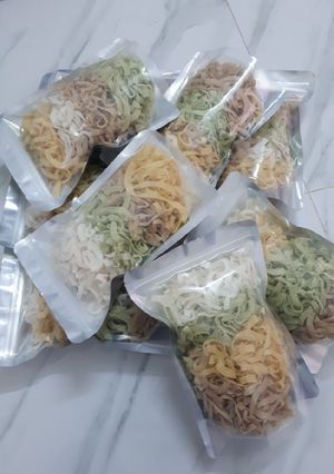 Hình của món Mứt dừa tứ vị.