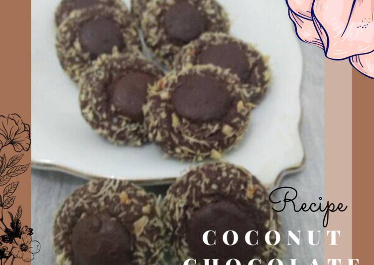 Coconut chocolate cookies // KUE KERING COKLAT KELAPA