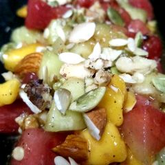 Nutty Melon Salad A picture of Nutty Melon Salad.