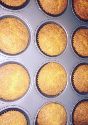 A picture of Vanilla eggless cupcakes! #Baking contest.