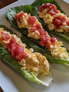 A picture of ChefMasterDad's Deviled Egg Salad Boats.