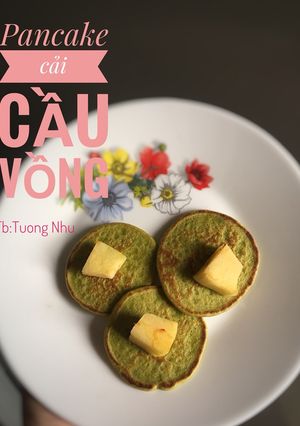 Hình của món Pancake cải cầu vồng.