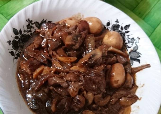 Ati Jamur Puyuh Masak Kecap