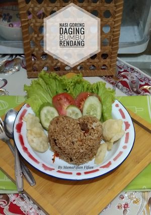 Foto resep Nasi Goreng Daging Bumbu Rendang