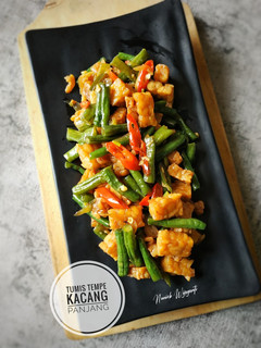 Foto resep Tumis Tempe Kacang Panjang