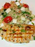 Grilled Chicken Breast with Quinoa Tabbouleh