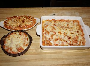 Una foto de PASTA MOSTACCIOLE RIGATI HORNEADA CON QUESO. JON STYLE
