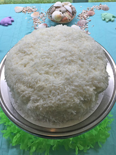A picture of Sarah's Favorite Coconut Layer Cake.