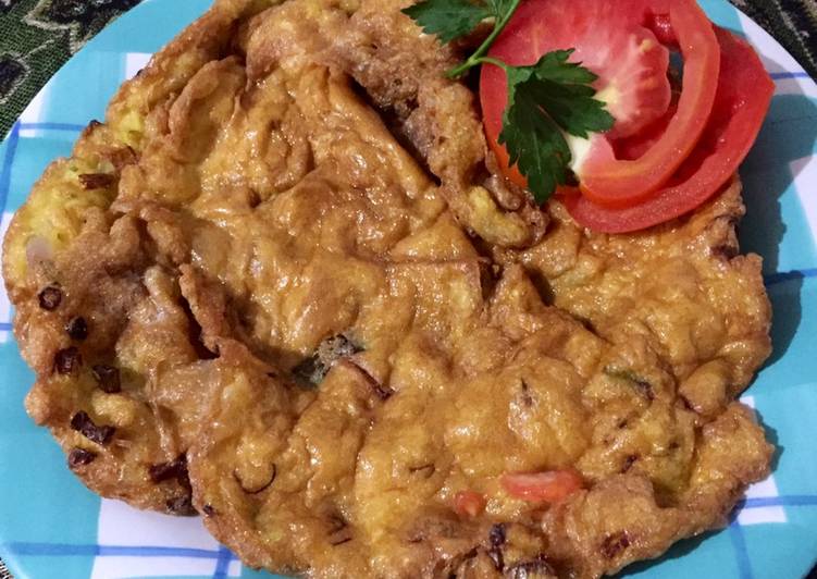 Resep Telur dadar kriuuk Anti Gagal