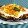Berenjena rellena de carne y verduras