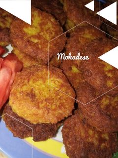 عکسی از دستور کتلت سویا و سیب زمینی