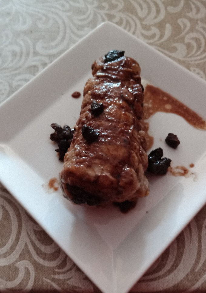 Una foto de Solomillo de cerdo asado con ciruela