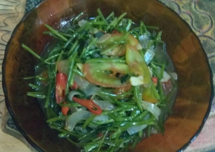 Resep Tumis kangkung terasi, Enak Banget