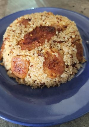 Une photo de Quinoa et saucisses à la citronnelle