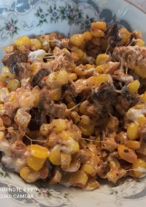 عکسی از دستور ذرت مکزیکی خونگی🤤🍿