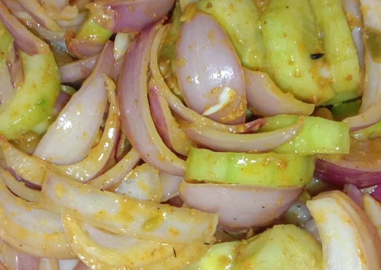 Step-by-Step Guide to Prepare Homemade Cucumber onion pickle Salad