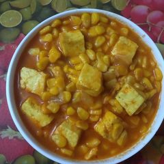 Sweetcorn and Paneer Curry A picture of Sweetcorn and Paneer Curry.