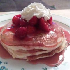 Strawberry Pancakes A picture of Strawberry Pancakes.