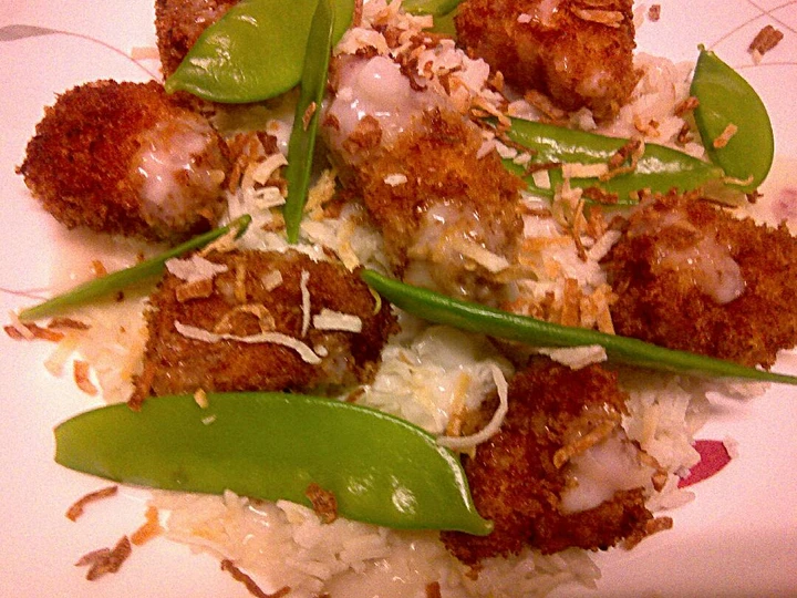 Easy Way Make Recipe Crispy Chicken Nuggets in Coconut Cream Sauce that is Delicious, Can Spoil the Tongue}