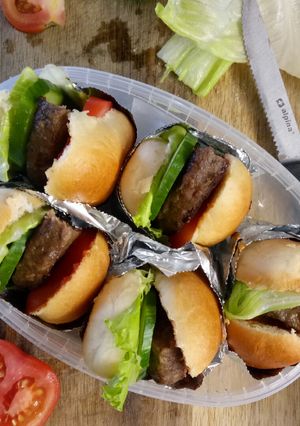 Foto resep Mini burger sandwich