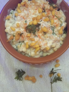 A picture of Boondi raita.