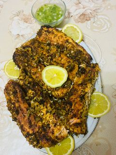 صورة لوصفة جاط من سمك السلمون