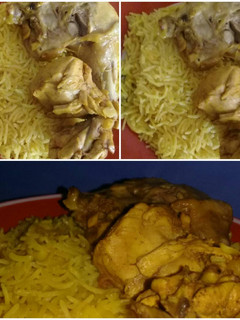 صورة لوصفة فراخ بالكارى ورز بسمتى🌽