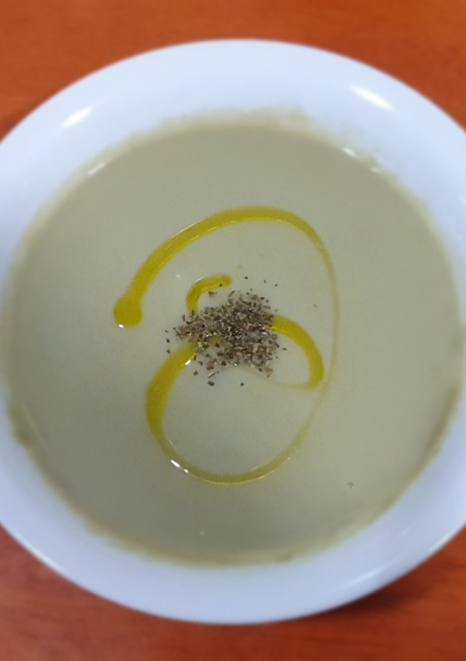 Una foto de Crema de alcachofa