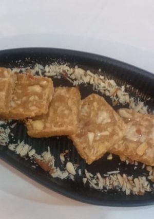 A picture of Aata dry fruits barfi.