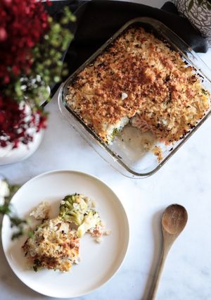 A picture of Salmon and Broccoli Parmentier.