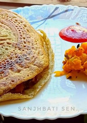 প্রোটিন মশালা দোসা (protein masala dosa recipe in Bengali) রেসিপির প্রধান ছবি