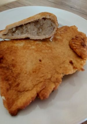 Szafi Ch csökkentett gluténmentes lángos, káposztával töltve recept fotója
