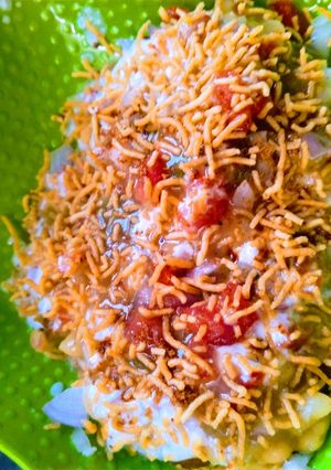 A picture of Ragda patties.