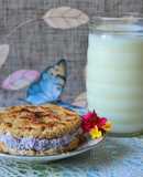 Alfajor de avena y manteca de maní en sartén🌼