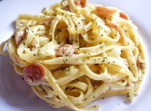 Foto resep Creamy Fettucini Carbonara