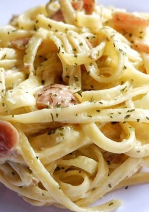 Foto resep Creamy Fettucini Carbonara