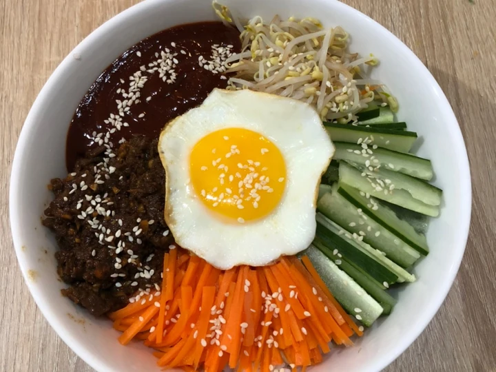Easy Ways Make Recipes Bibimbap / nasi campur orang korea 🤣 the Perfect Delicious.