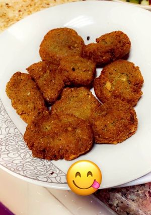 صورة لوصفة #فلافل_بيتى بتجنن وخفيفه#صنع_ايديا❤️😍