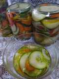Zucchini em salada de conserva