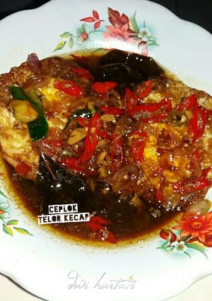Foto resep Ceplok Telor masak Kecap