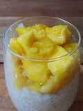 Sagu com Leite de Coco e Manga