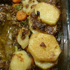 A picture of Mince Potato Bake.