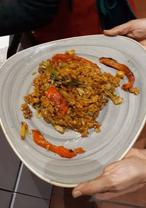 Una foto de Arroz con verduras