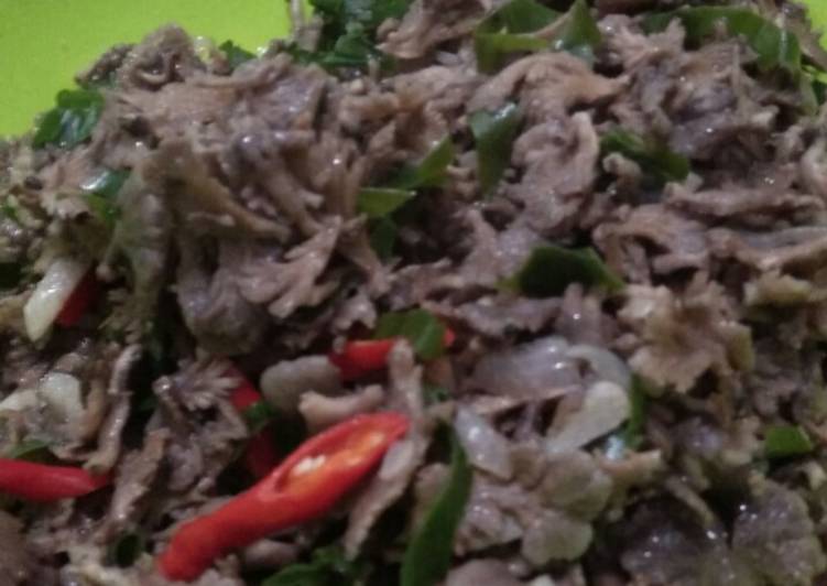 Langkah memasak Tumis jamur gerigit yang Lezat
