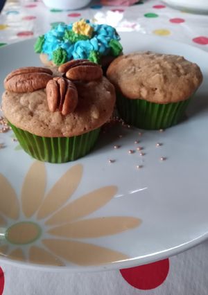 Una foto de Muffin de plátano y nuez