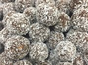 Una foto de trufas de chocolate