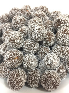 Una foto de Trufas de chocolate y dulce de leche