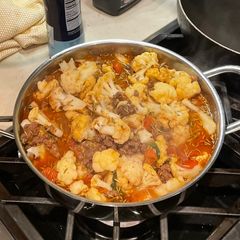 A picture of Minced meat cauliflower.